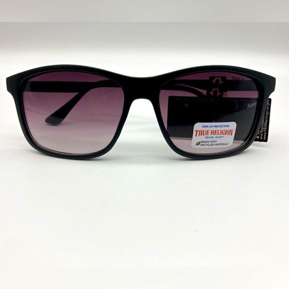 NWT True Religion TRM 1756 Unisex Black Sunglasses - Picture 3 of 11